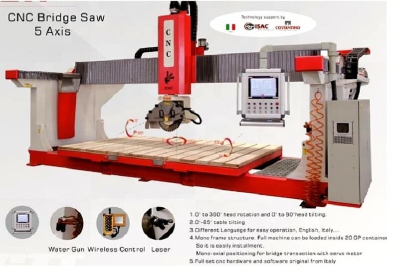 5 axis stone tile saw