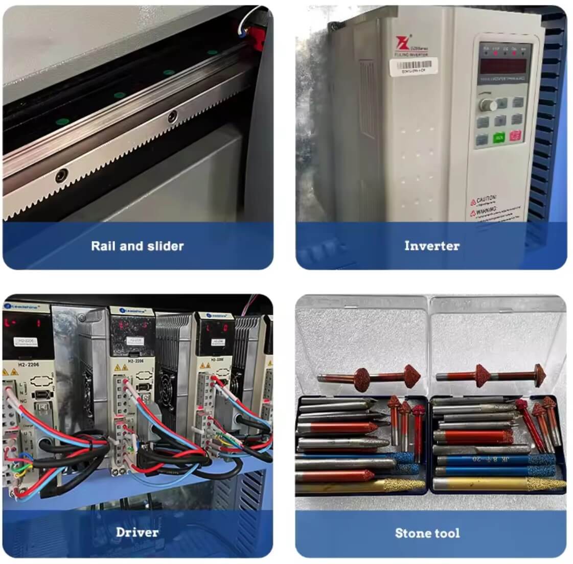 PLC inverter of granite engraving machine
